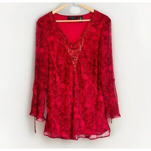 Separates By NYC Designs Women’s Silk Tunic Top Size 2X Fairy Vamp Whimsigoth